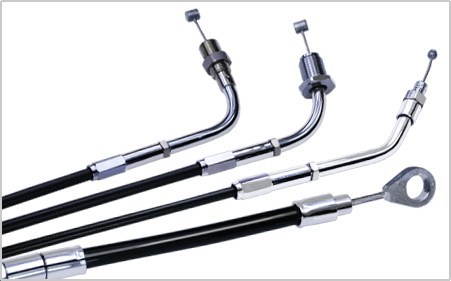 Kawasaki Throttle Cable (pull)- Black / 