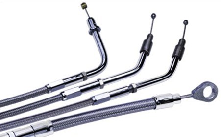 Harley Davidson Throttle Cable- Stainless / 