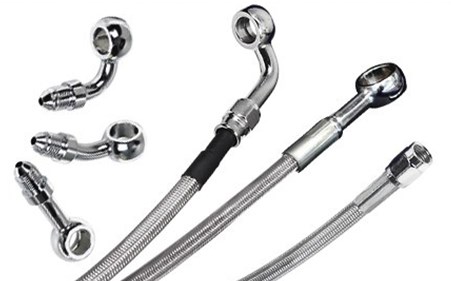 Rear Brake Line Kit- Stainless / 