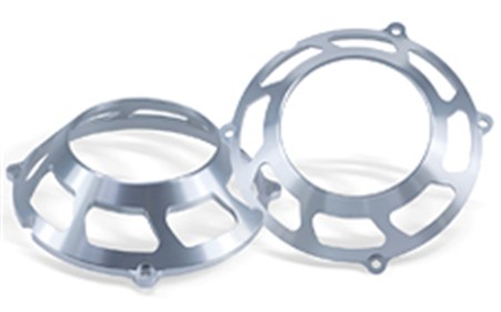 Ducati Billet Clutch Cover- Open Face- Clear Anodize / 