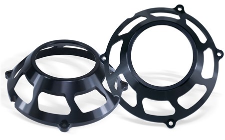 Ducati Billet Clutch Cover- Open Face- Black / 