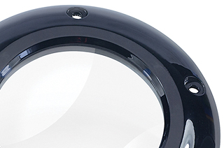 Clear Derby Cover w/Black- 2018-25 M8 Softails (Except 2018 Fat Bob)