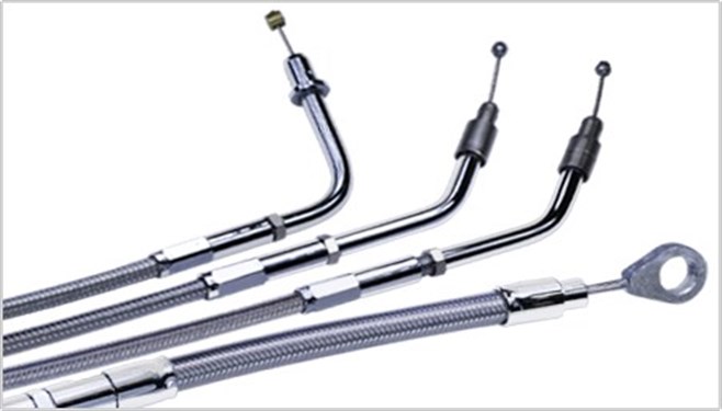 Honda Throttle Cable (pull)- Stainless
