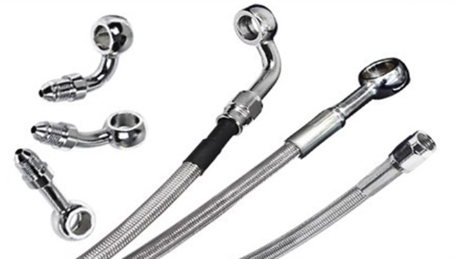 Harley Davidson ABS Top Front Brake Line Kit- Stainless