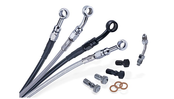 Indian ABS Top Front Brake Line Kit- Stainless