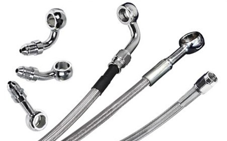 Indian ABS Top Front Brake Line Kit- Stainless